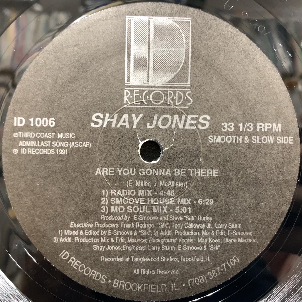 SHAY JONES / Are You Gonna Be There (ID 1006, 12inch)