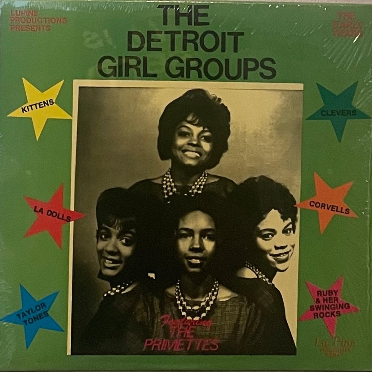 V.A (The Primettes, Satin Angels) / The Detroit Girl Groups (Lu Pine Productions 8004, LP)