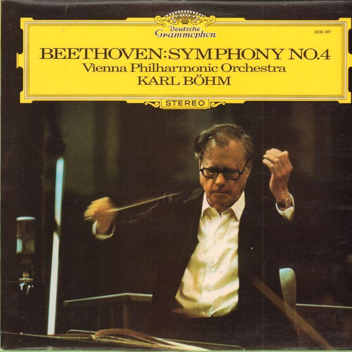 Beethoven-Symphony No 4-Deutsche Grammophon-Vinyl LP-VG+/NM