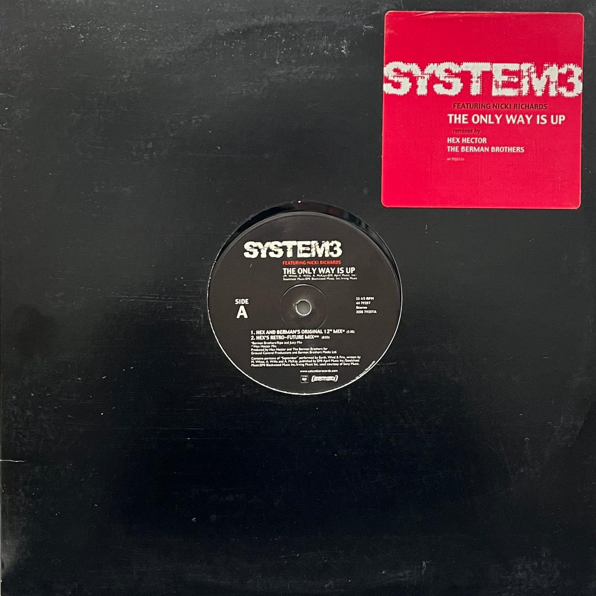 SYSTEM 3 / The Only Way Is Up (Columbia 44 79257, 12inch)