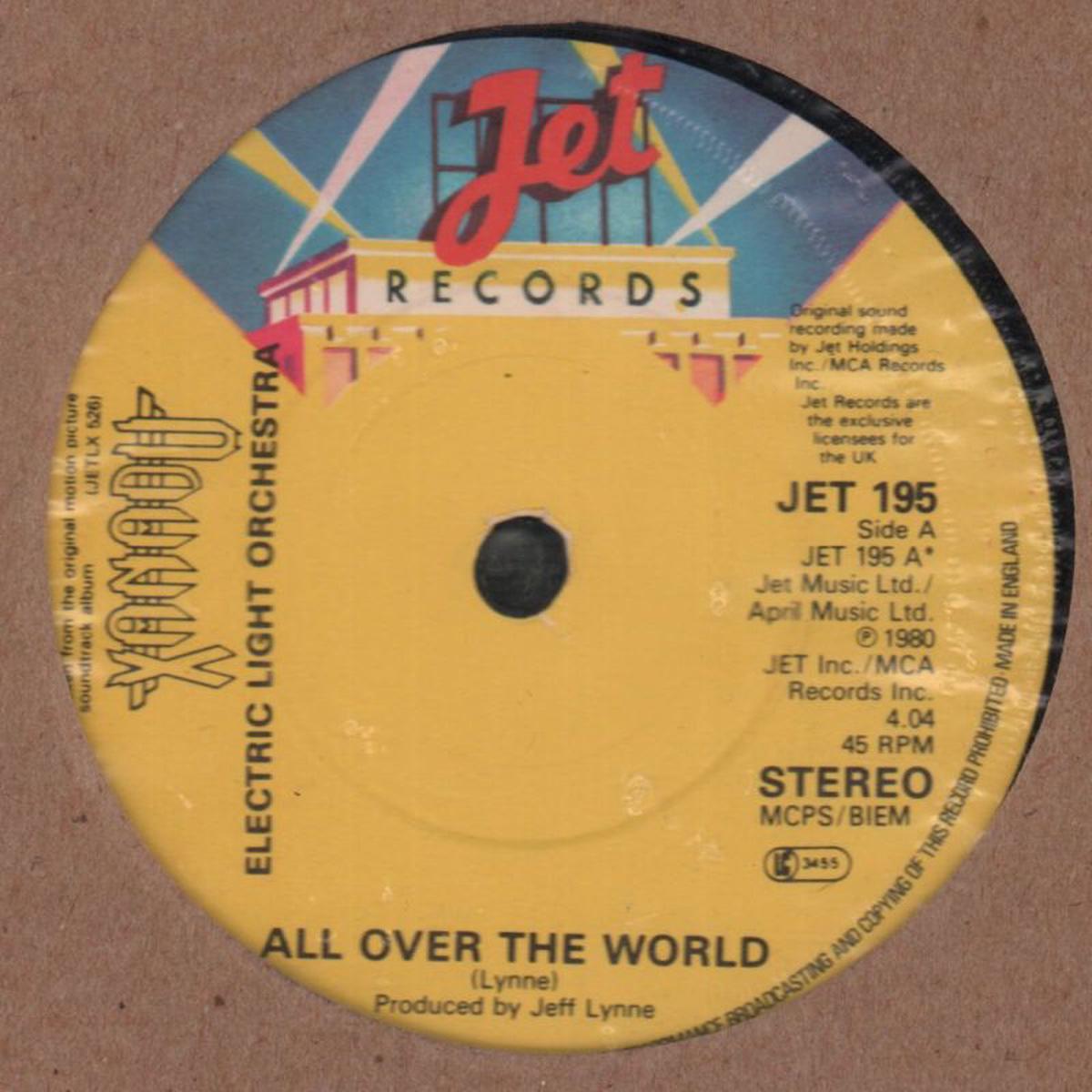 All Over The World/ Midnight Blue-Jet-7  Vinyl-VG/VG