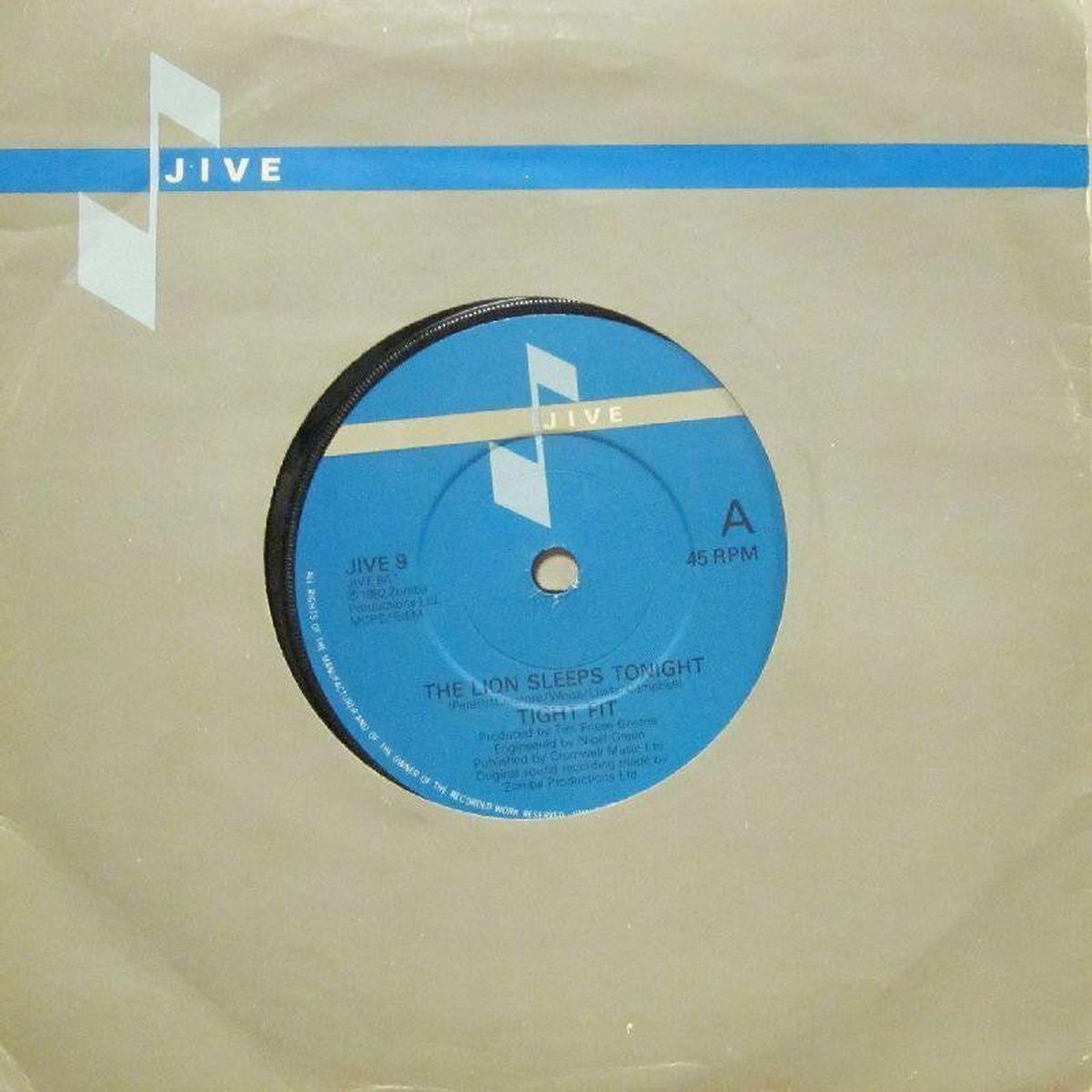 The Lion Sleeps Tonight-7  Vinyl P/S-VG/VG