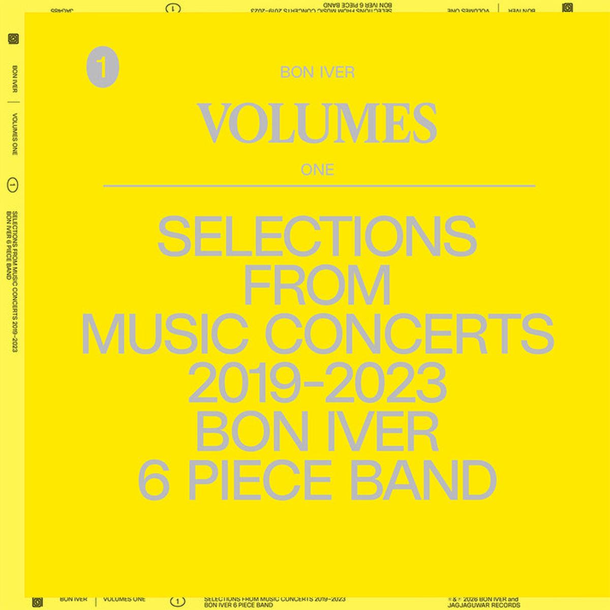 VOLUMES: ONE - Selections From Music Concerts 2019-2023 Bon Iver 6 Piece Band - Bon Iver [VINYL]