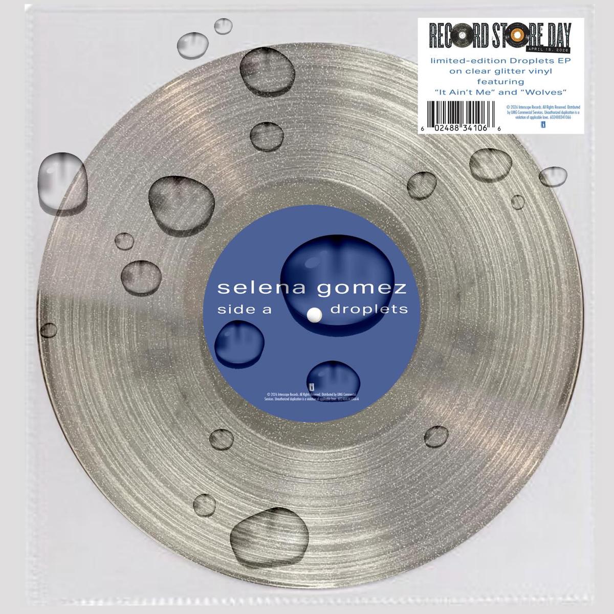 RSD 2026Selene Gomez / Droplets EP[Special Clear Glitter Vinyl](LP)
