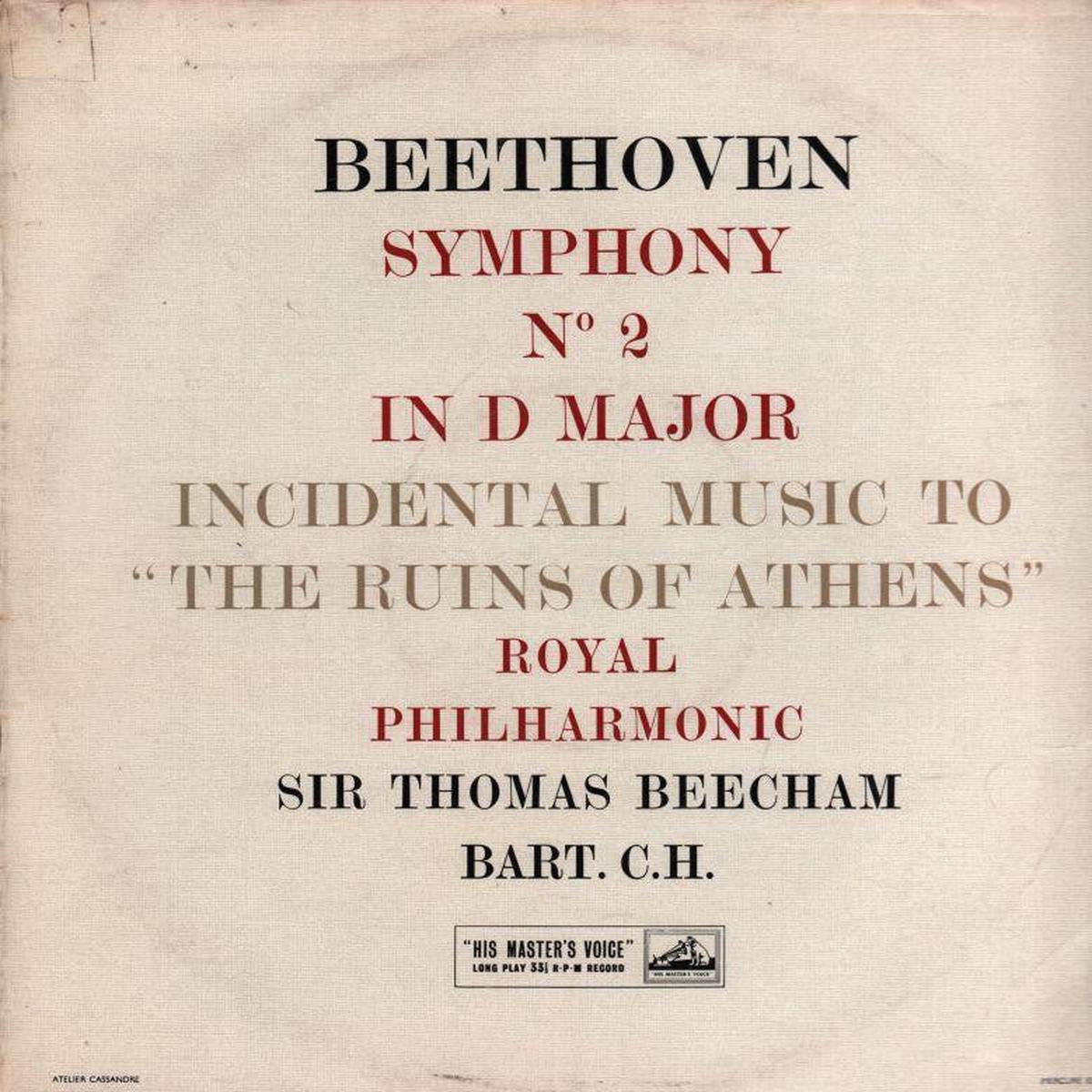 Symphony No 2 Thomas Beecham Royal Philharmonic-HMV-Vinyl LP-VG/VG