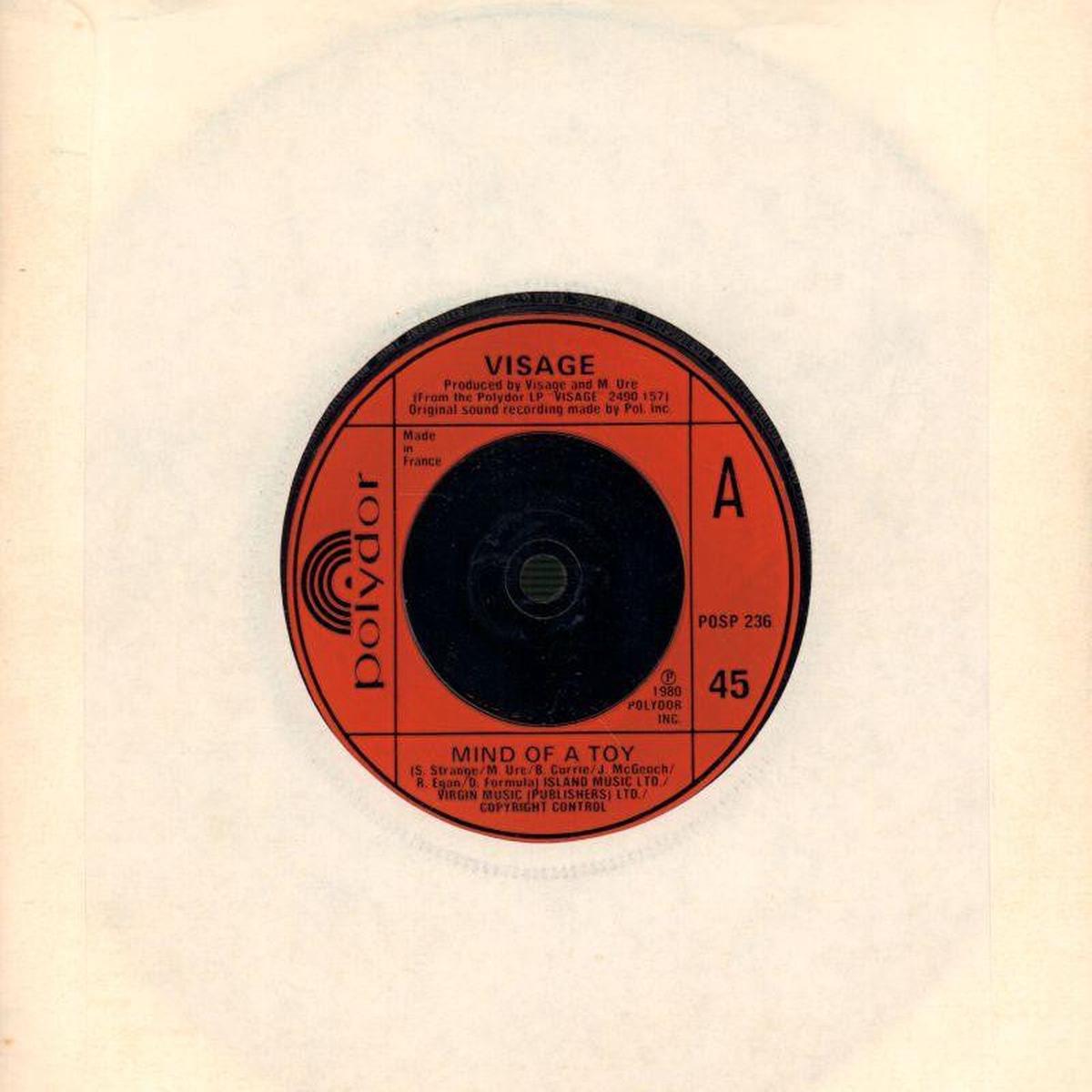 Visage-Mind Of A Toy-7  Vinyl-VG/Ex