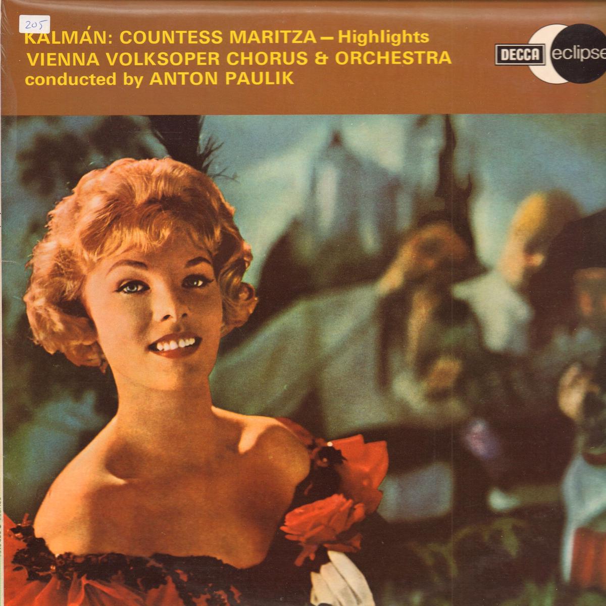 Countess Maritza-Decca-Vinyl LP-VG/VG-