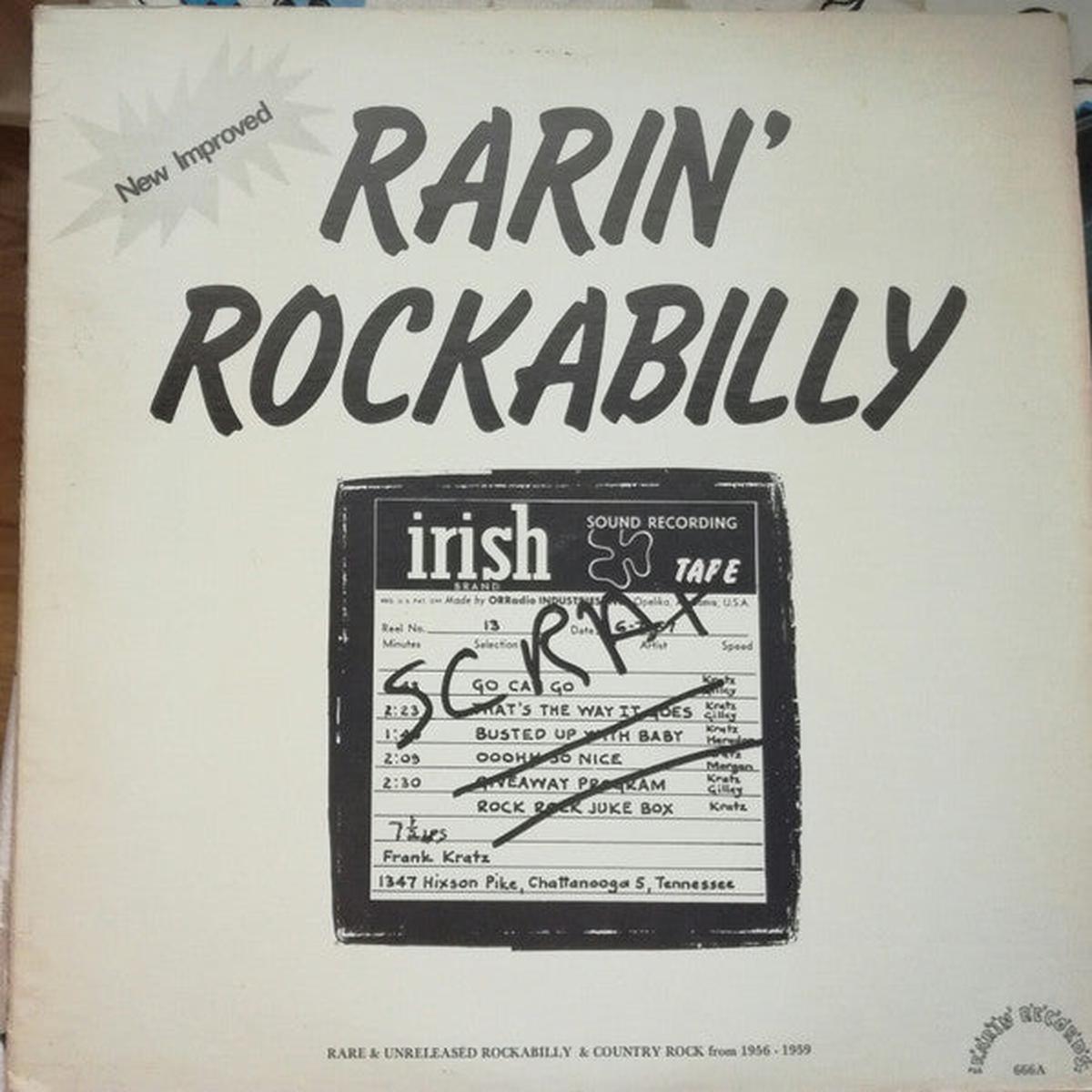 Various - Rarin  Rockabilly - Rare & Unreleased Rockabilly & Country Rock from 1956-1959 - LP