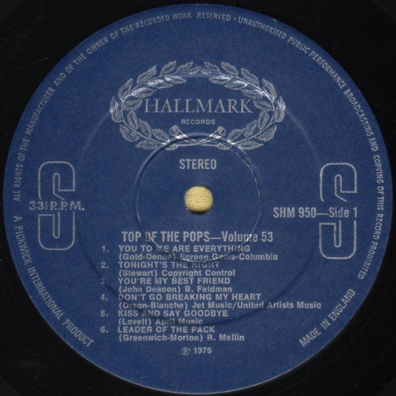 The Top Of The Poppers  Top Of The Pops Vol. 53 - Vinyl