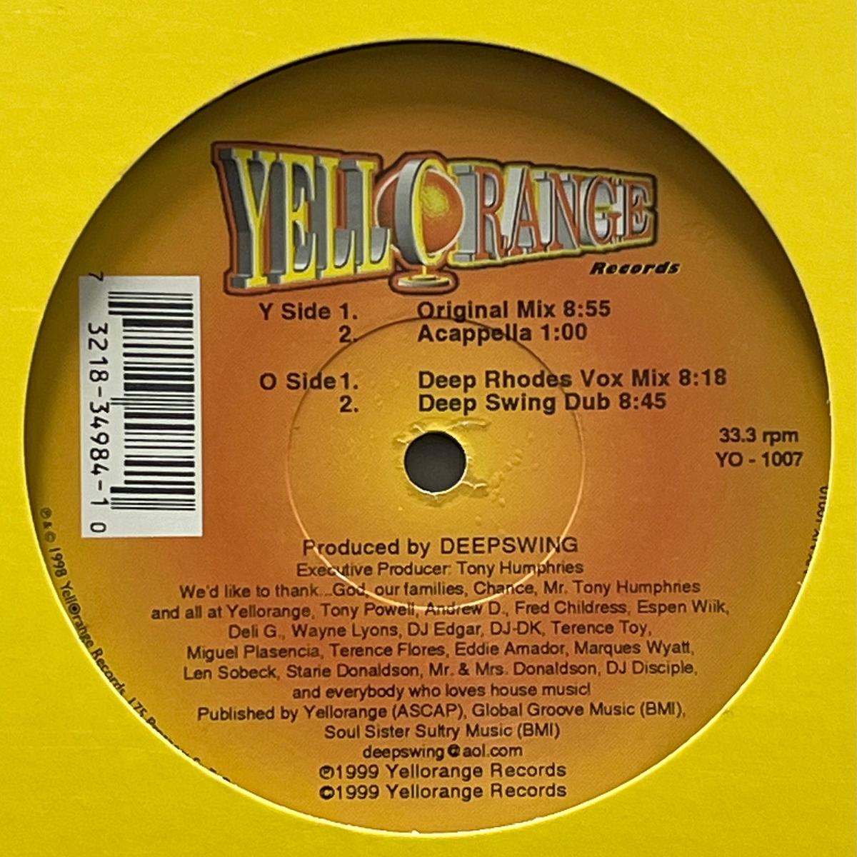 SUNKIDS feat. CHANCE / Rescue Me (Yellorange YO- 1007, 12inch)