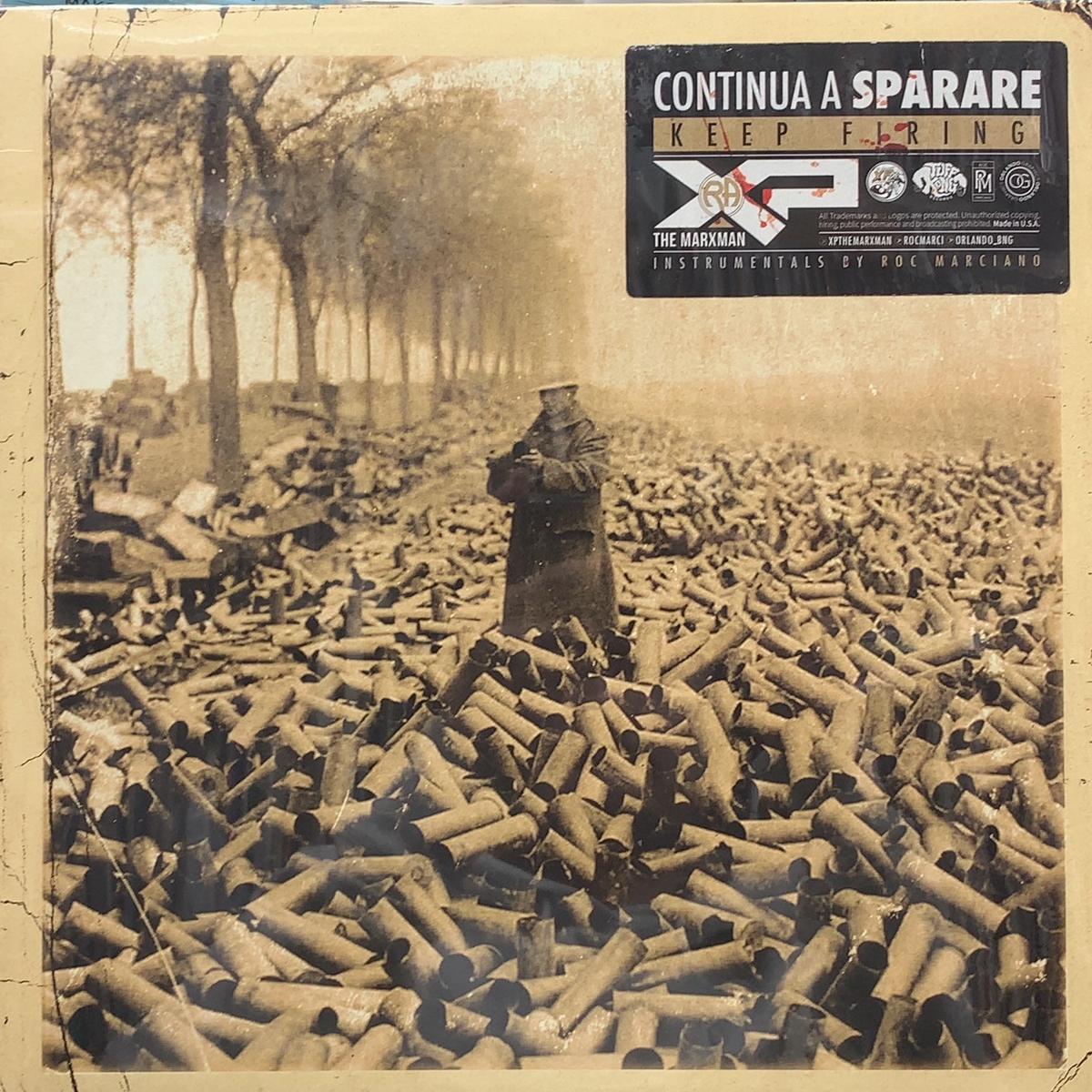 XP THE MARXMAN x ROC MARCIANO / Continua A Sparare (Keep Firing) TKR141, LP