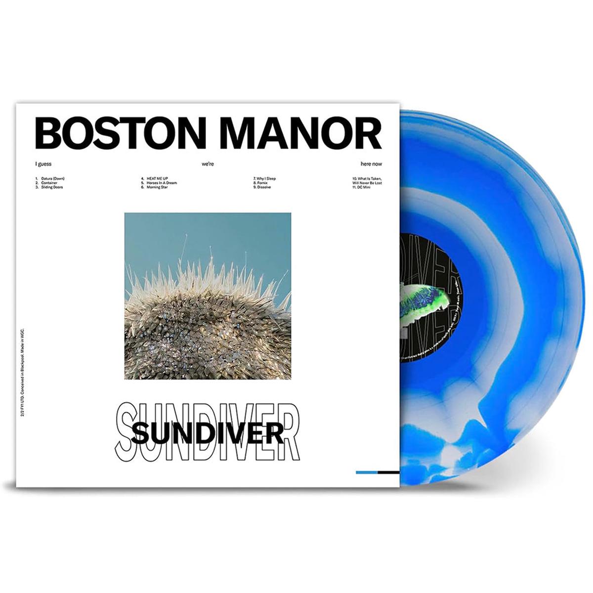 BOSTON MANOR - Sundiver - LP - Blue with White Inkspot Vinyl