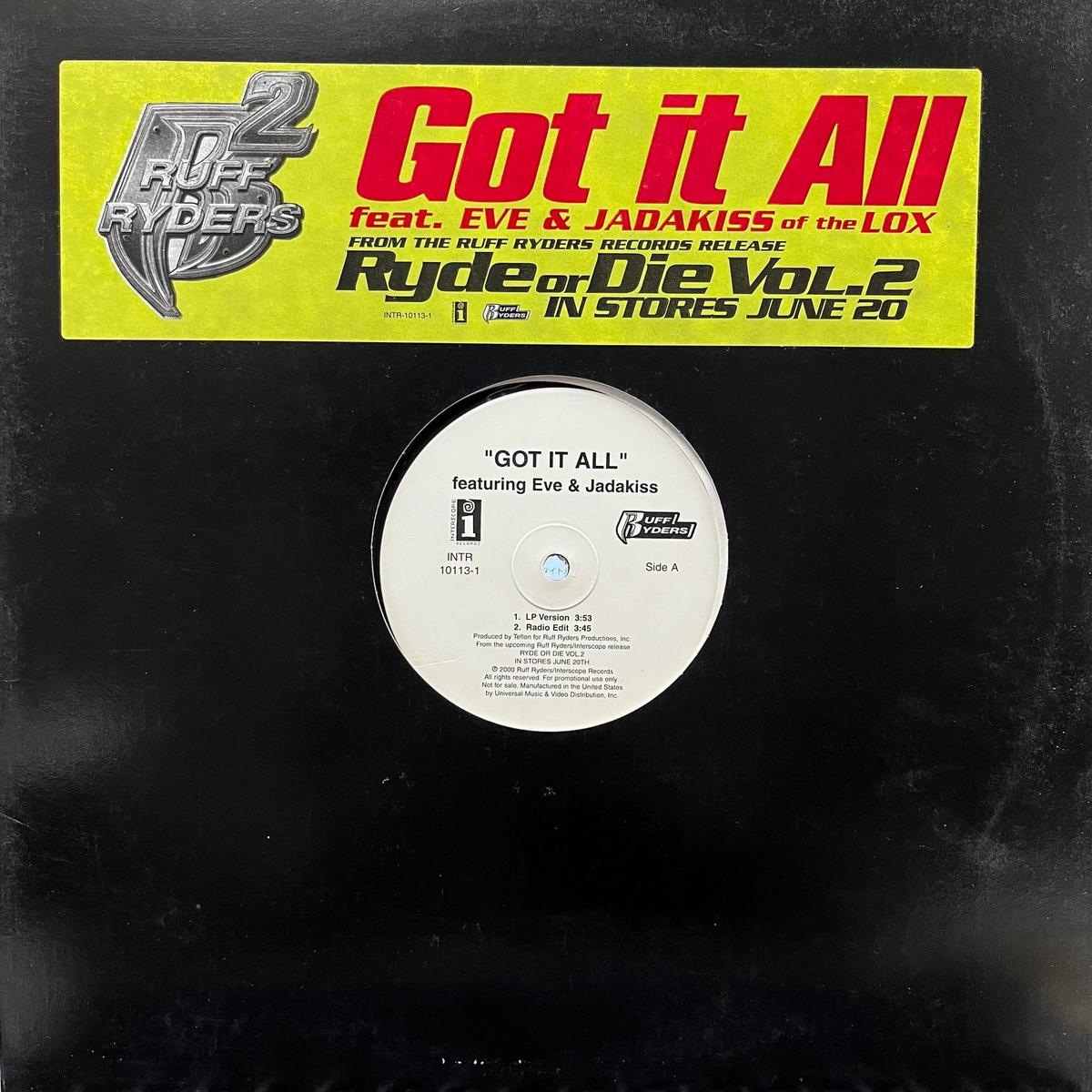RUFF RYDERS / Got It All (INTR 10113-1, 12inch)