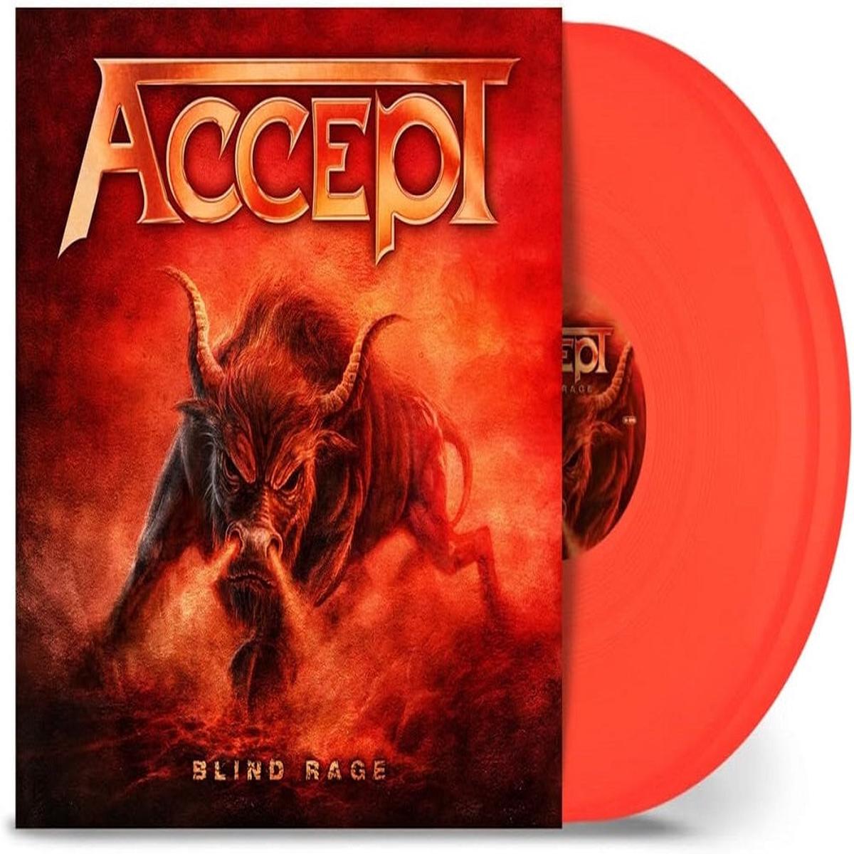 Accept Blind Rage Vinyl LP Neon Orange Colour 2023