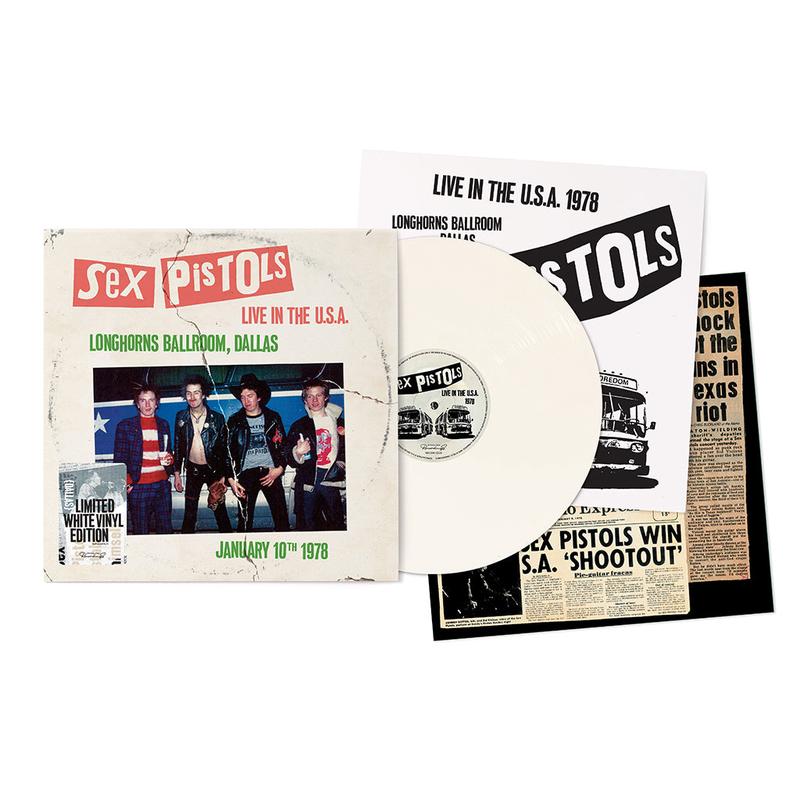 SEX PISTOLS - Live In The U.S.A 1978 - Dallas - LP - White Vinyl