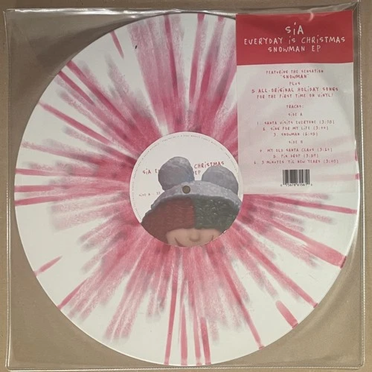 SIA - Everyday Is Christmas Snowman EP (Vinyl LP/EP) 2023 Atlantic NEW / SEALED