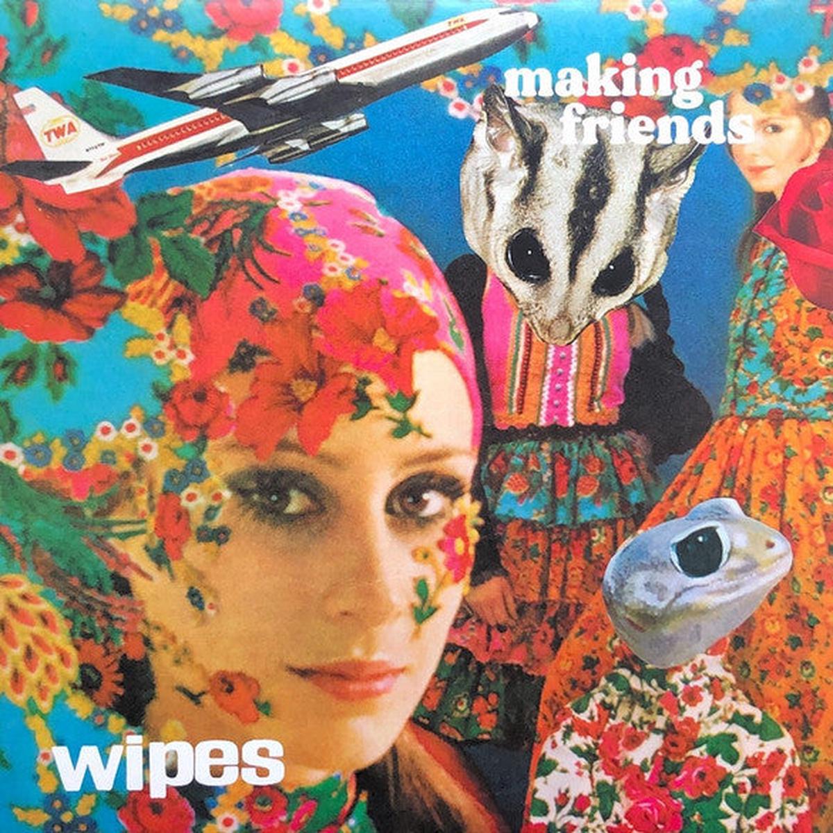 Wipes  Making Friends Pink Color Vinyl LP Record