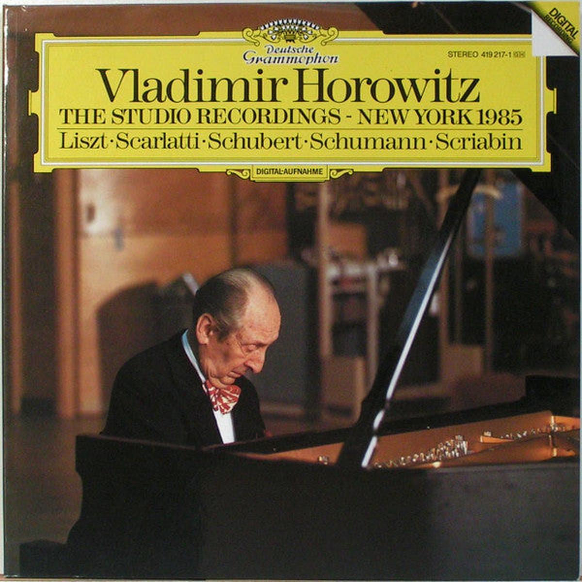 Vladimir Horowitz - The Studio Recordings - New York 1985: Liszt Scarlatti Schubert Schumann Scriabin - LP