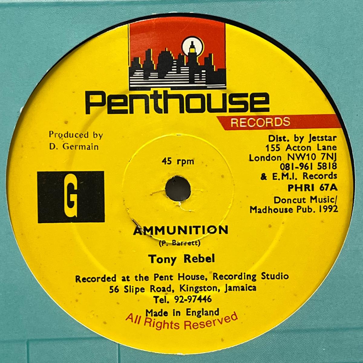 TONY REBEL / Ammunition (Penthouse Records PHRI 67, 12inch)