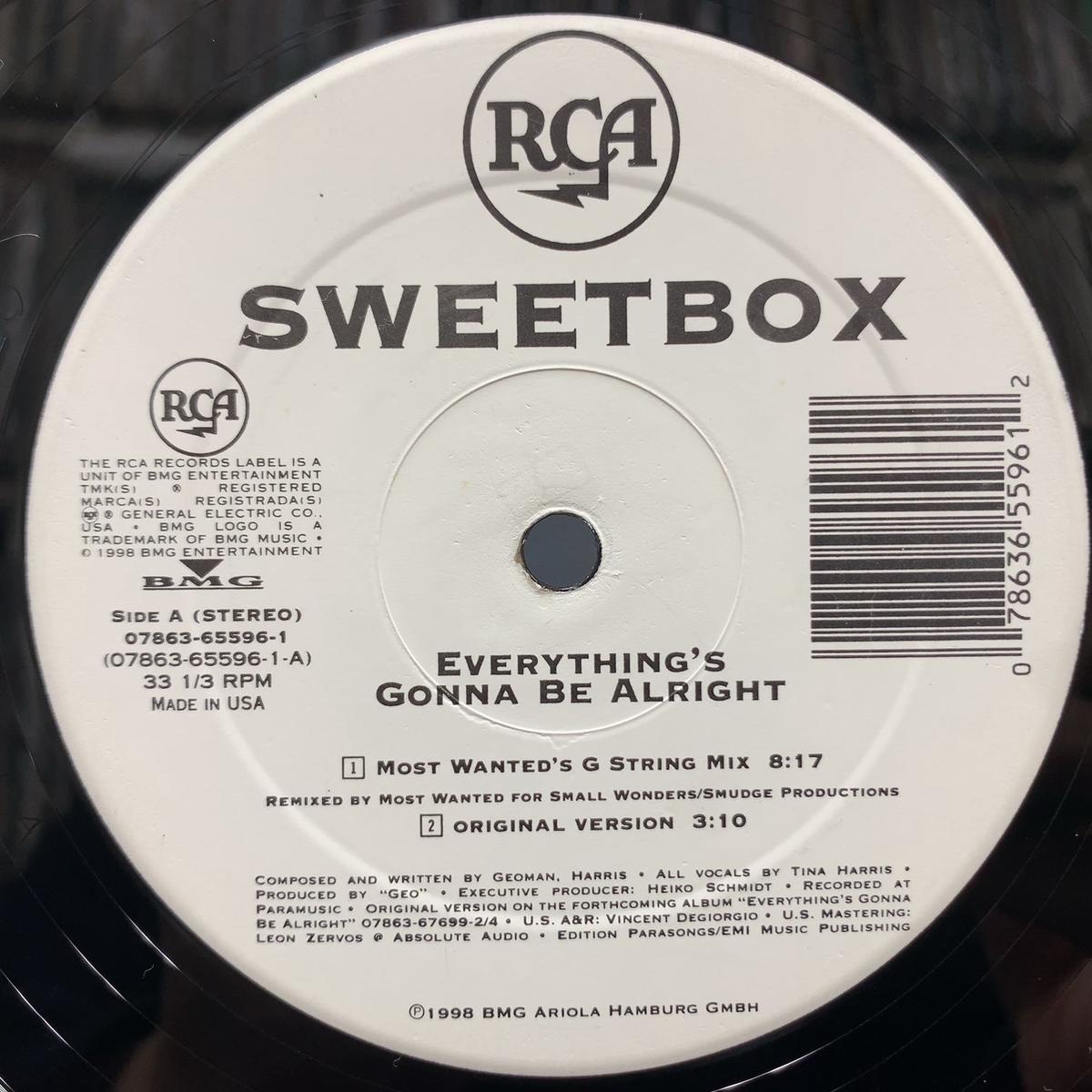 SWEETBOX / Everything's Gonna Be Alright (07863-65596-1, 12inch)