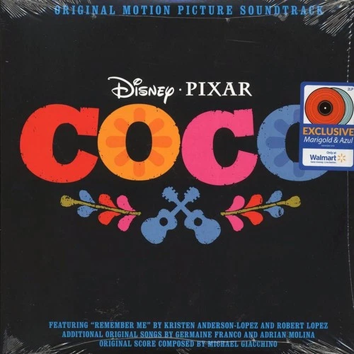 Coco by Various Artists (Sealed) Marigold & Azul Vinyl 2LP, record Disney