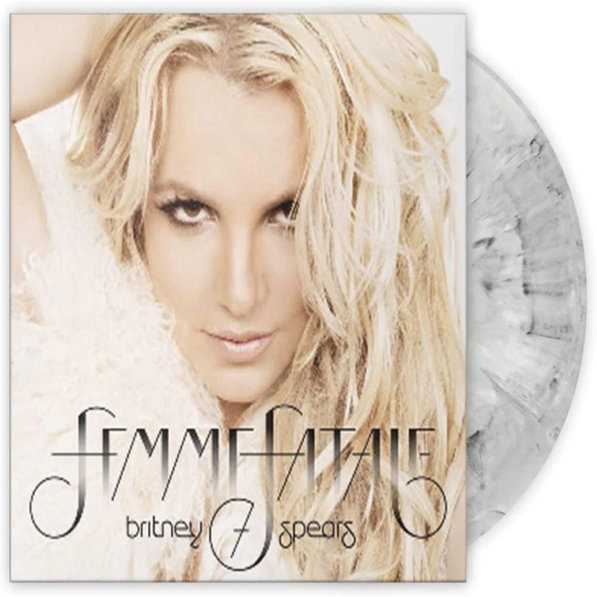 Britney Spears Femme Fatale Vinyl LP Grey Marble Colour 2023