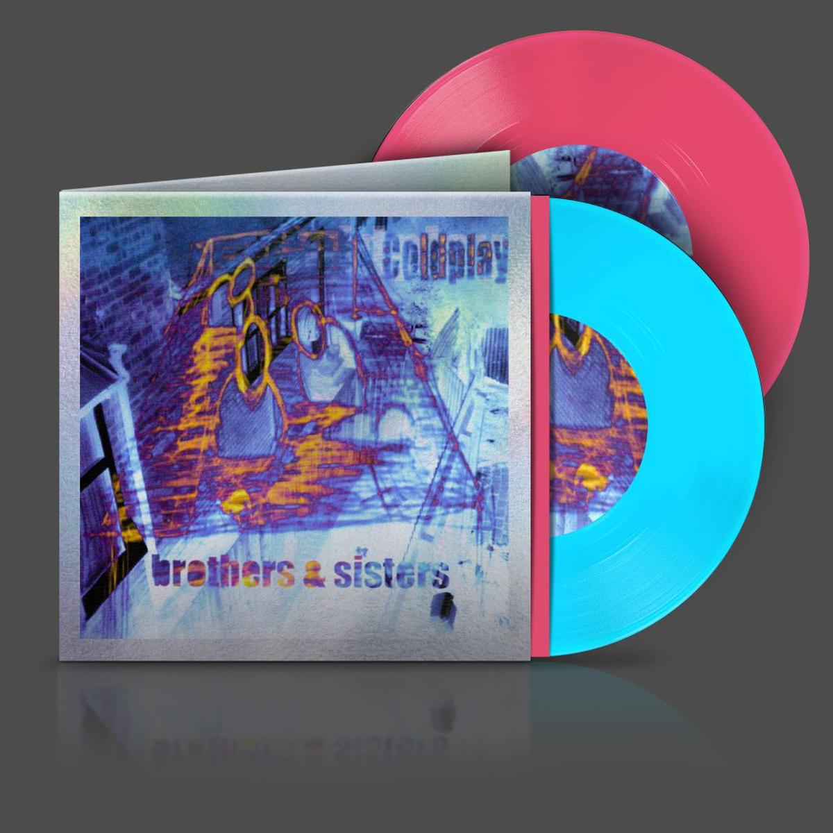 Coldplay Brothers & Sisters 7" Vinyl Single 25th Anniversary Blue & Pink Colour 2024 - Default Title