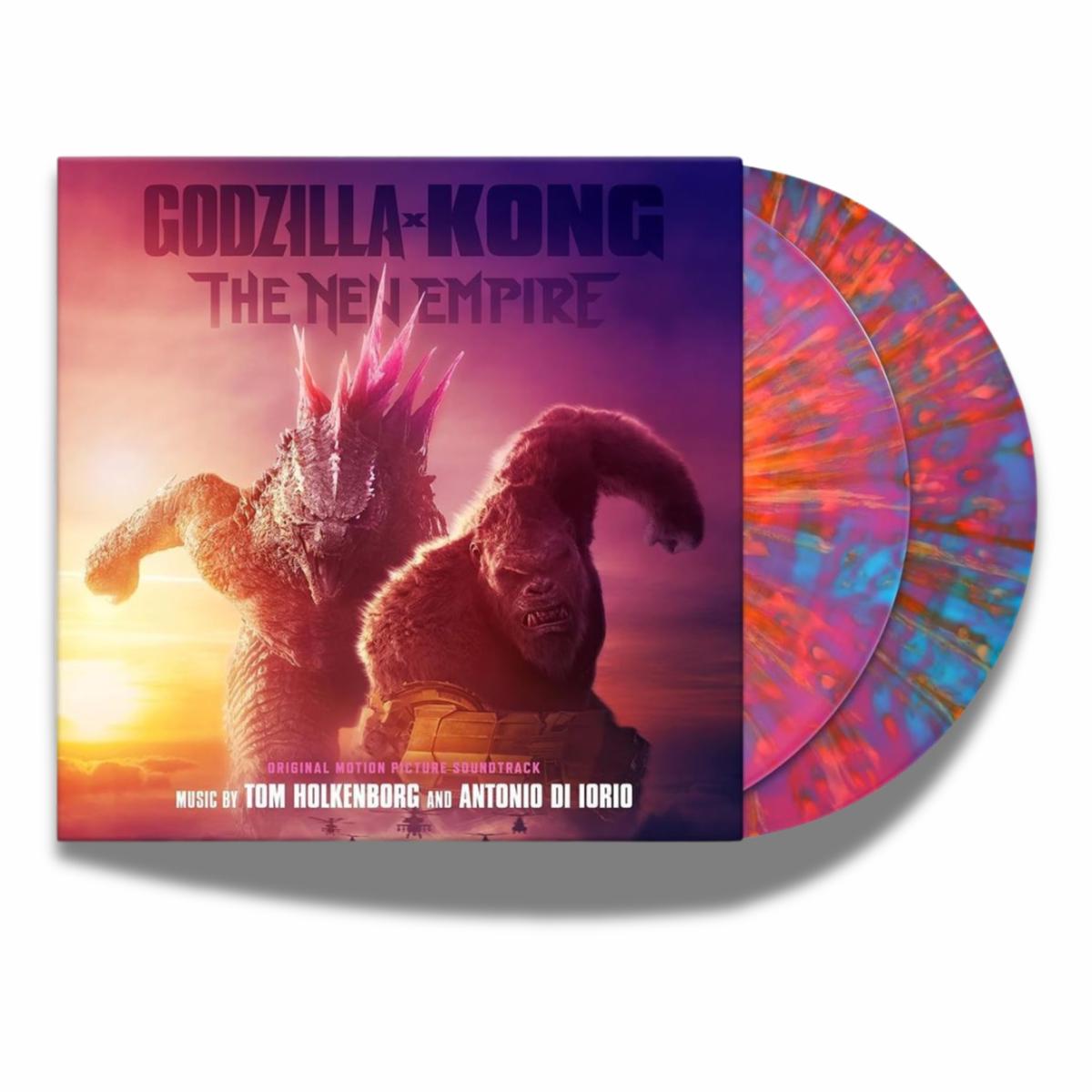 Tom Holkenborg & Antonio Di Iorio Godzilla x Kong: The New Empire (Limited Edition, Neon Pink & Blue Swirl with Orange & Pink Splatter Vinyl, 2LP)