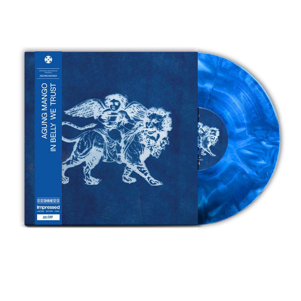 AGUNG MANGO 8211 In Belly We Trust 8211 LP 8211 Blue 038 White Marbled Vinyl AUG 1