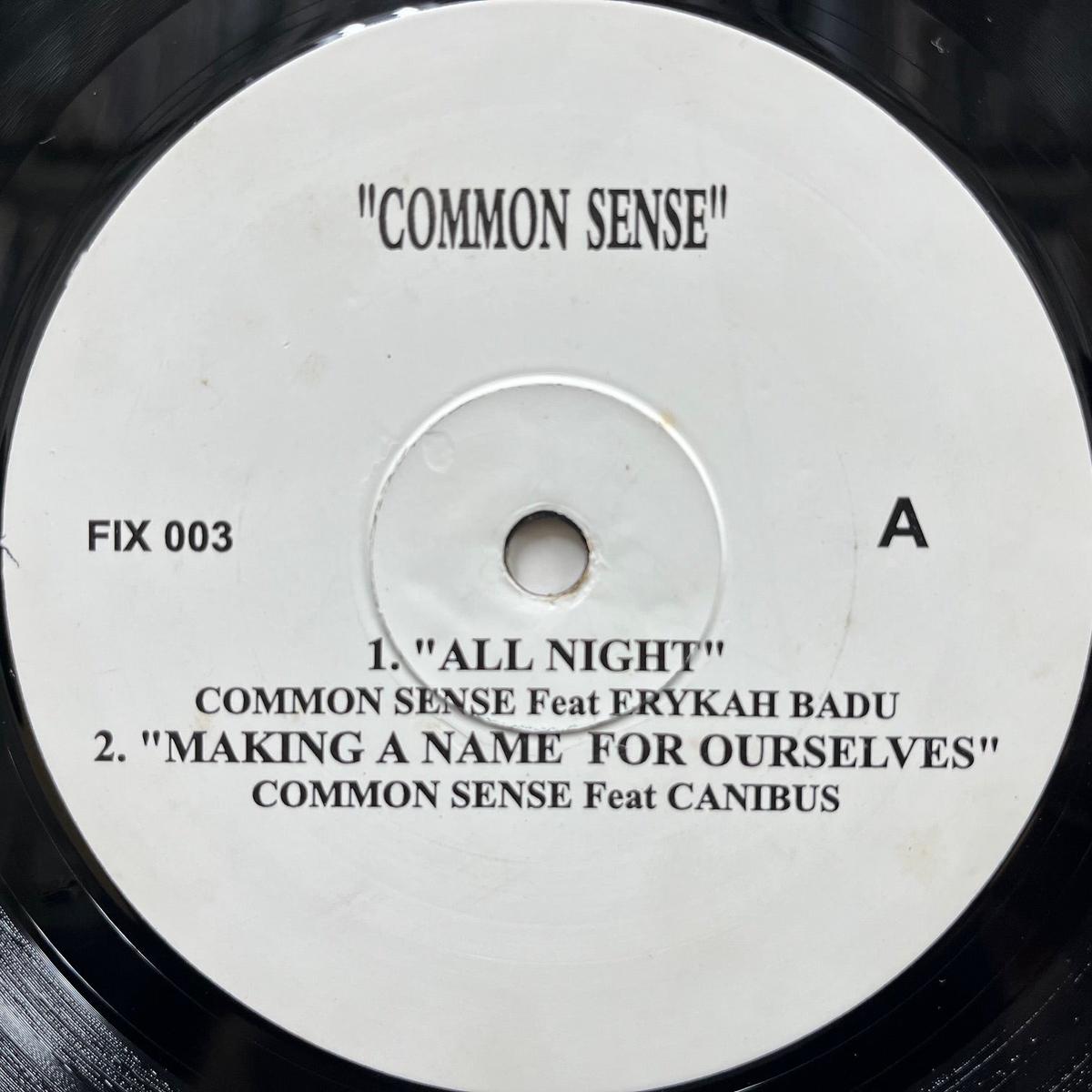 COMMON / All Night / Making A Name For Ourselves / Introspective (Fix 003, 12inch)