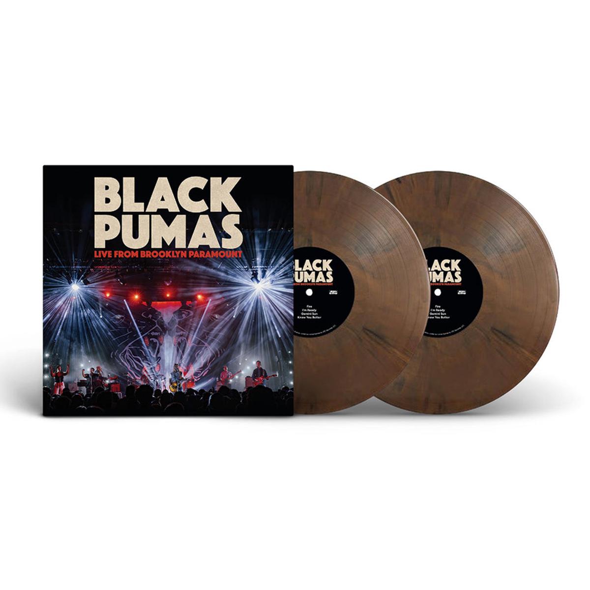 BLACK PUMAS - Live From Brooklyn Paramount (Repress) - 2LP - 'Brooklyn Brownstone' Colour Vinyl