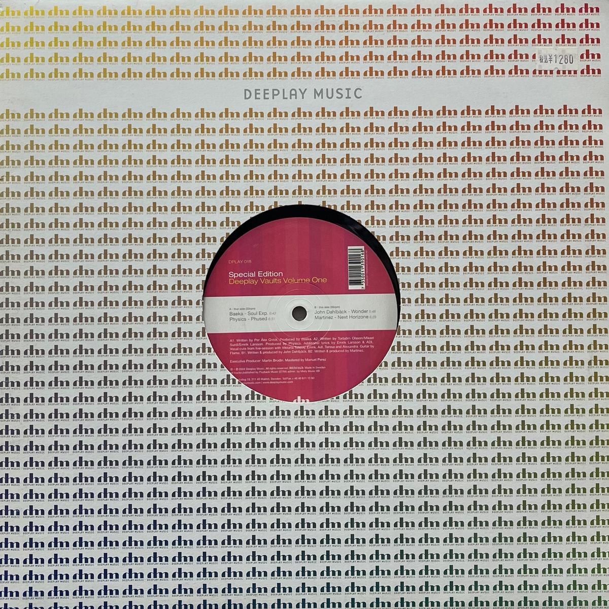 V.A. (Baeka, Physics) / Deeplay Vaults Volume One (Deeplay Music DPLAY 018, 12inch)
