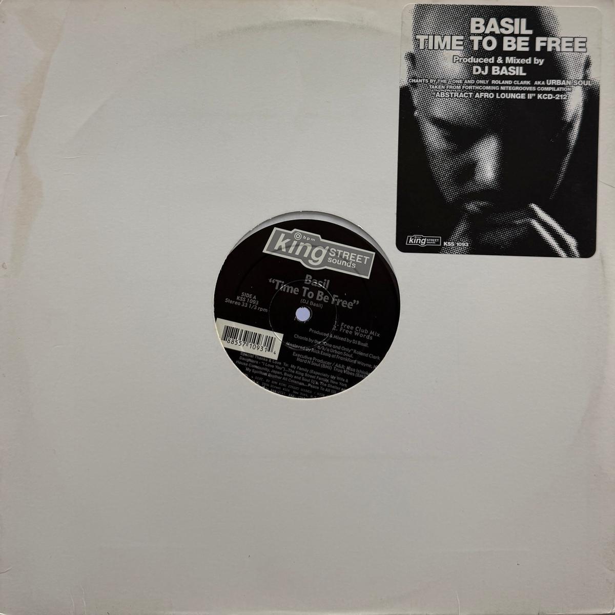 BASIL / Time To Be Free (BPM King Street Sounds KSS 1093, 12inch)