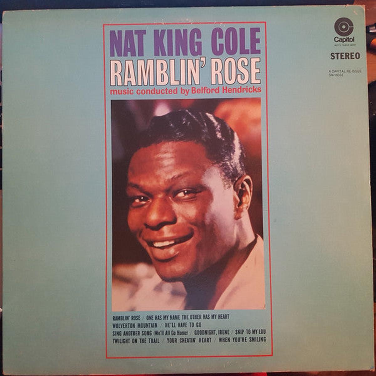 Nat King Cole  Ramblin' Rose  1980  Easy Listening (vinyl lp)