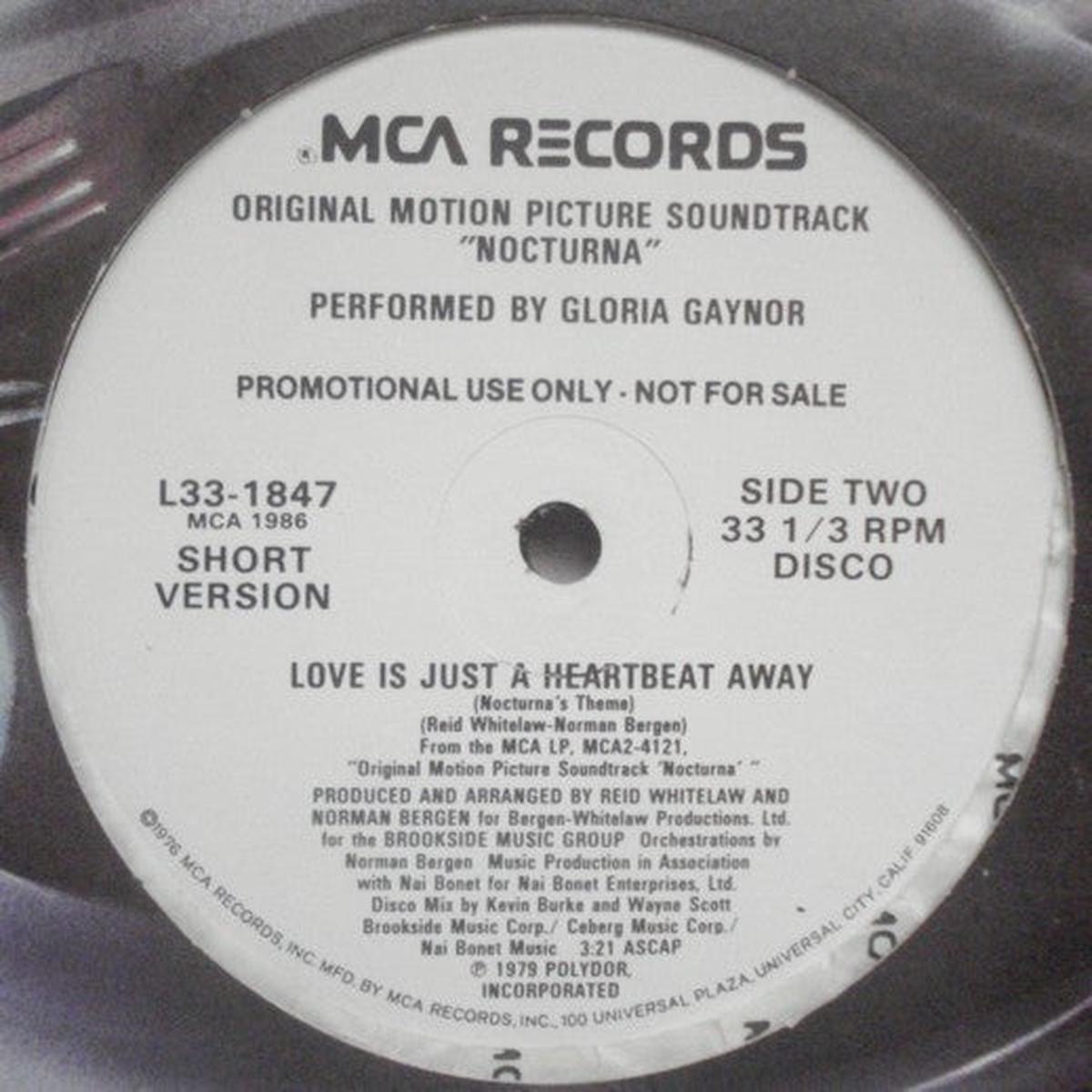 Gloria Gaynor Love Is Just A Heartbeat Away 1979 Disco / Soundtrack (vinyl lp)