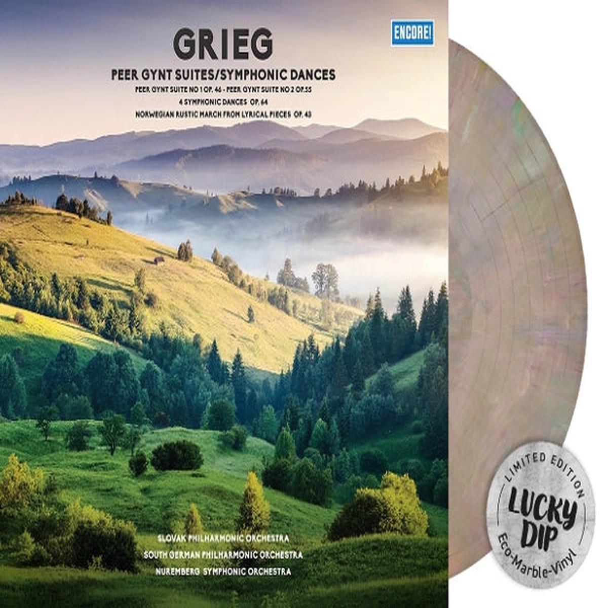 Slovak Philharmonic Orchestra & South German Philharmonic Orchestra - Grieg Peer Gynt Suites, Symphonic Dances (LP)