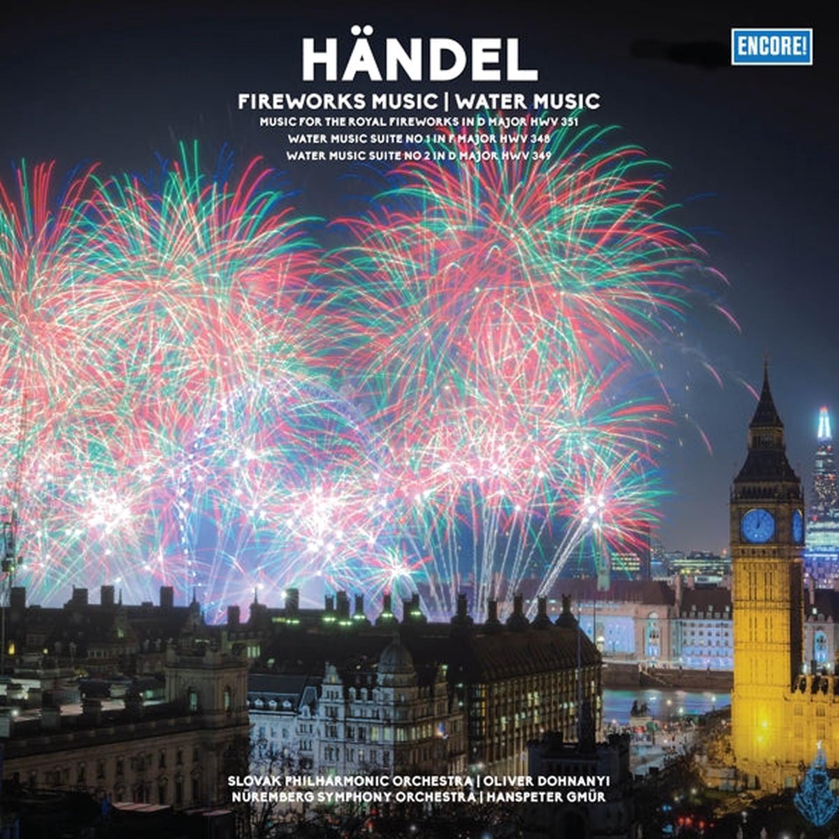 Slovak Philharmonic Orchestra - Handel Fireworks Music, Water Music (LP)