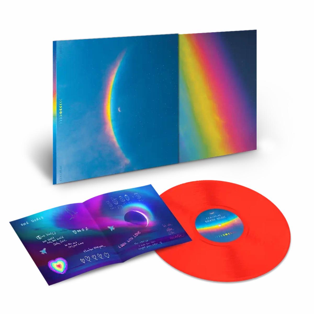 Moon Music: Limited Edition Translucent Bright Red Eco-Vinyl LP.