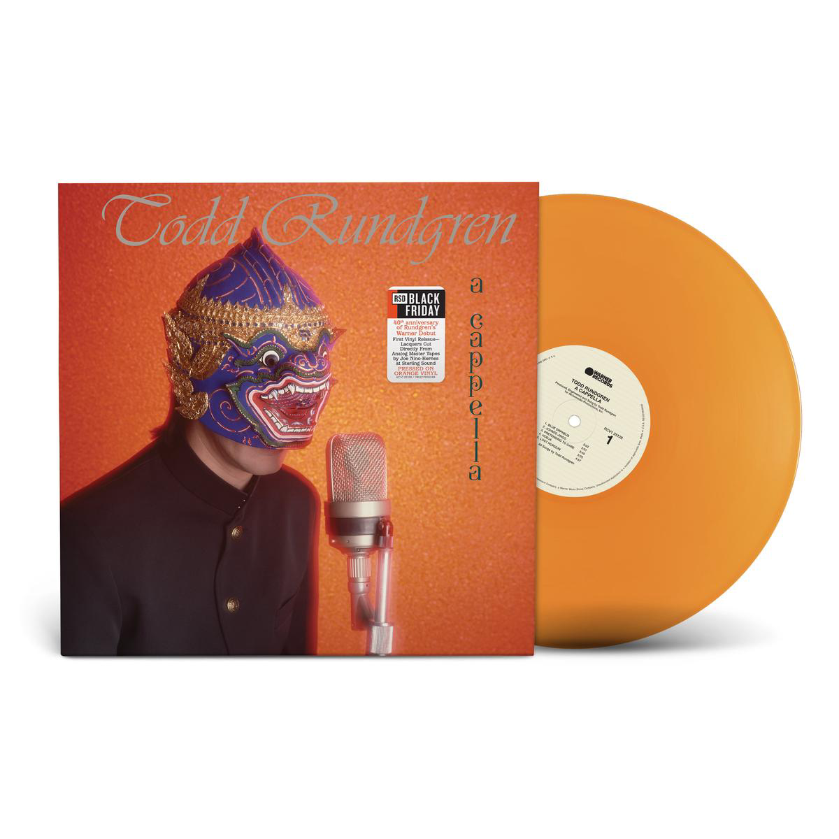 Todd Rundgren 8211 A Capella 40th Anniversary 8211 1LP 8211 Orange Vinyl RSD Black Friday 2025