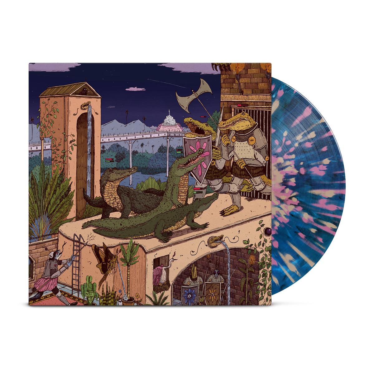 By A Thread - Dark Blue Marble W/ Pink & Tan Splatter Vinyl LP - LIMITED TO 150