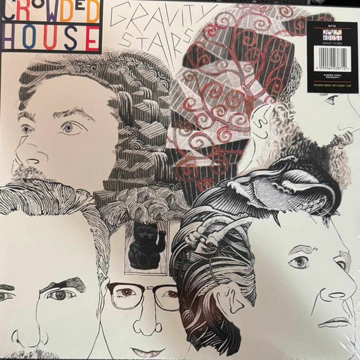 CROWDED HOUSE - GRAVITY STAIRS : WITH SIGNED INSERT - LP