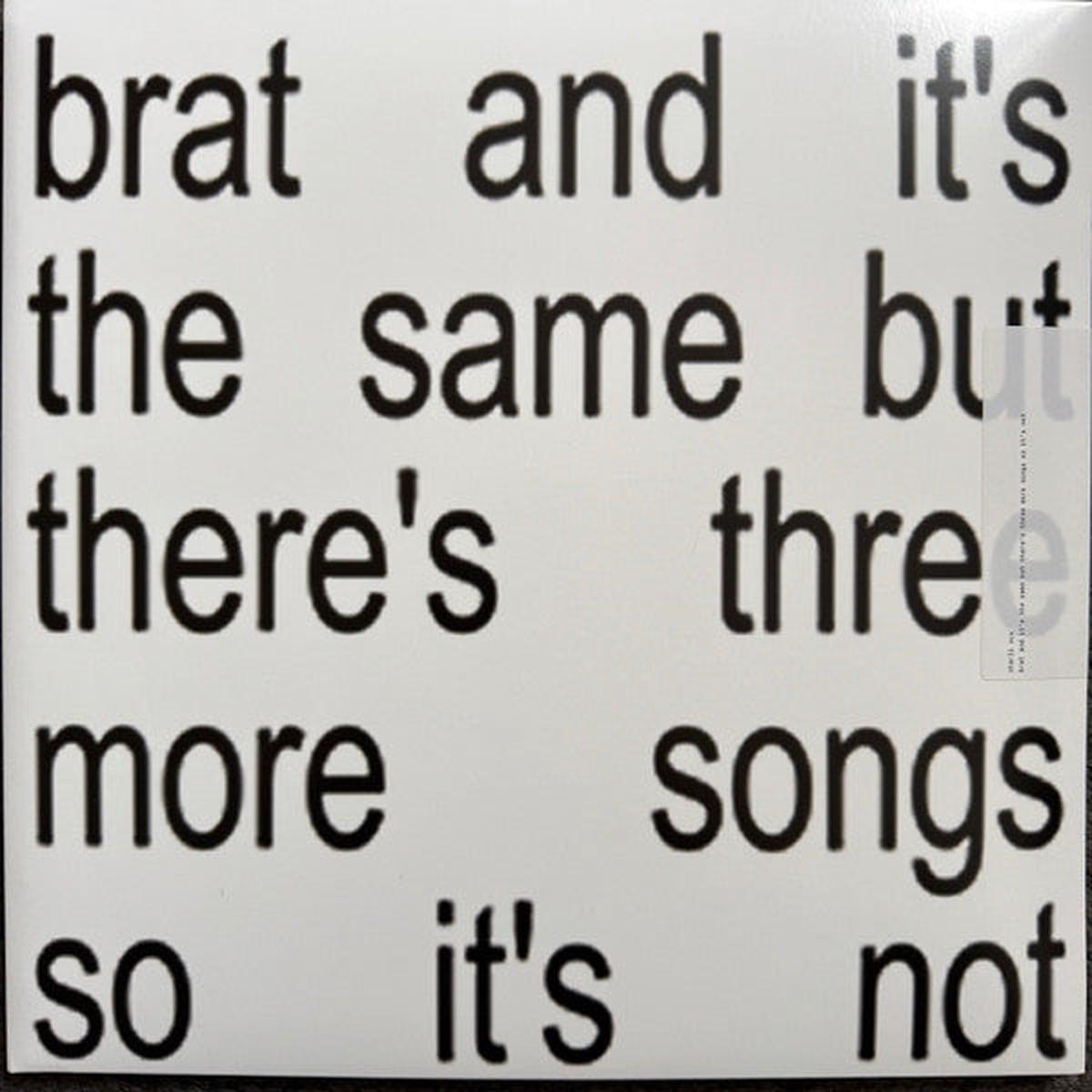 CHARLI XCX - BRAT & IT'S THE SAME ... : WHITE 2LP SET - LP