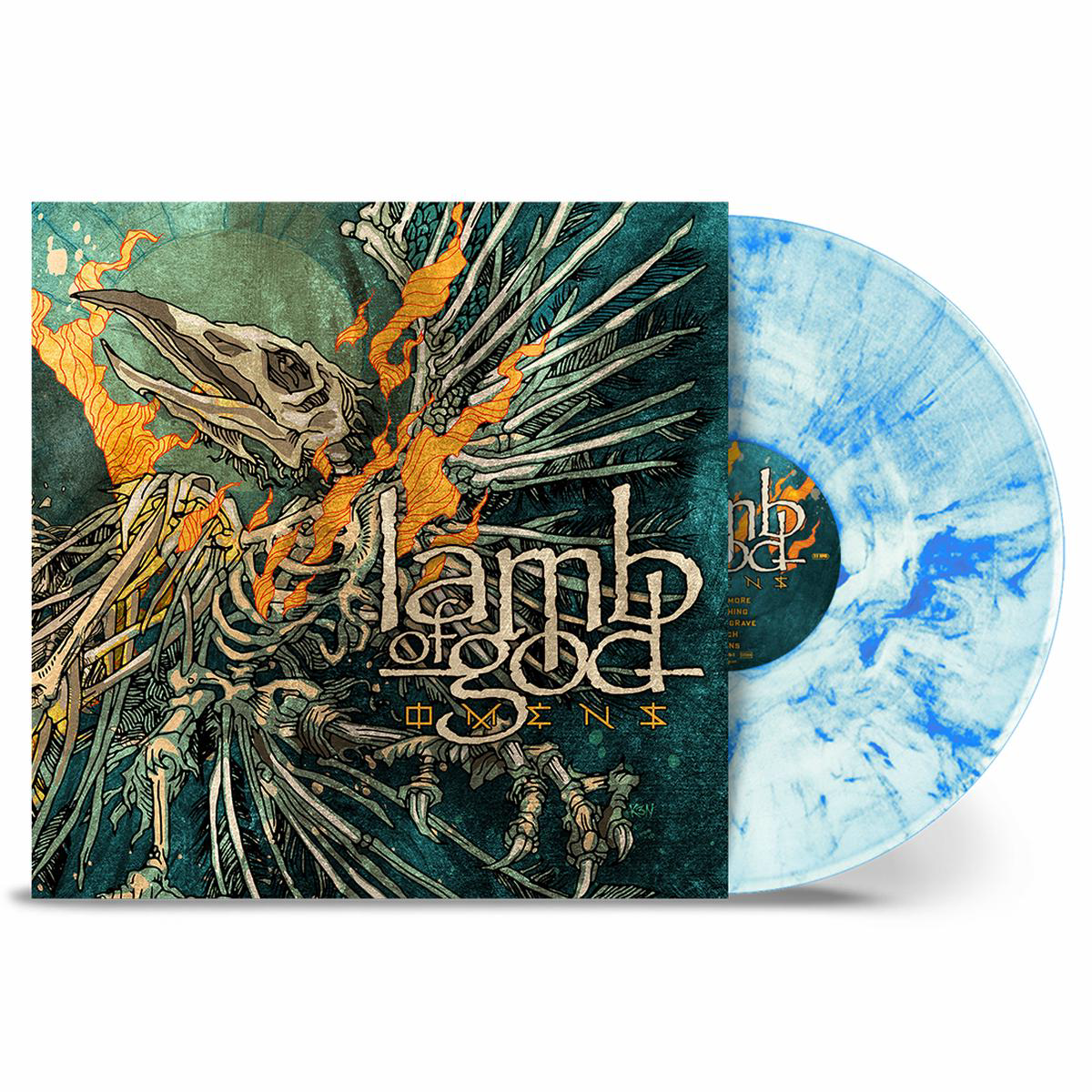 Omens Limited Edition Marbled White Sky Blue Vinyl LP