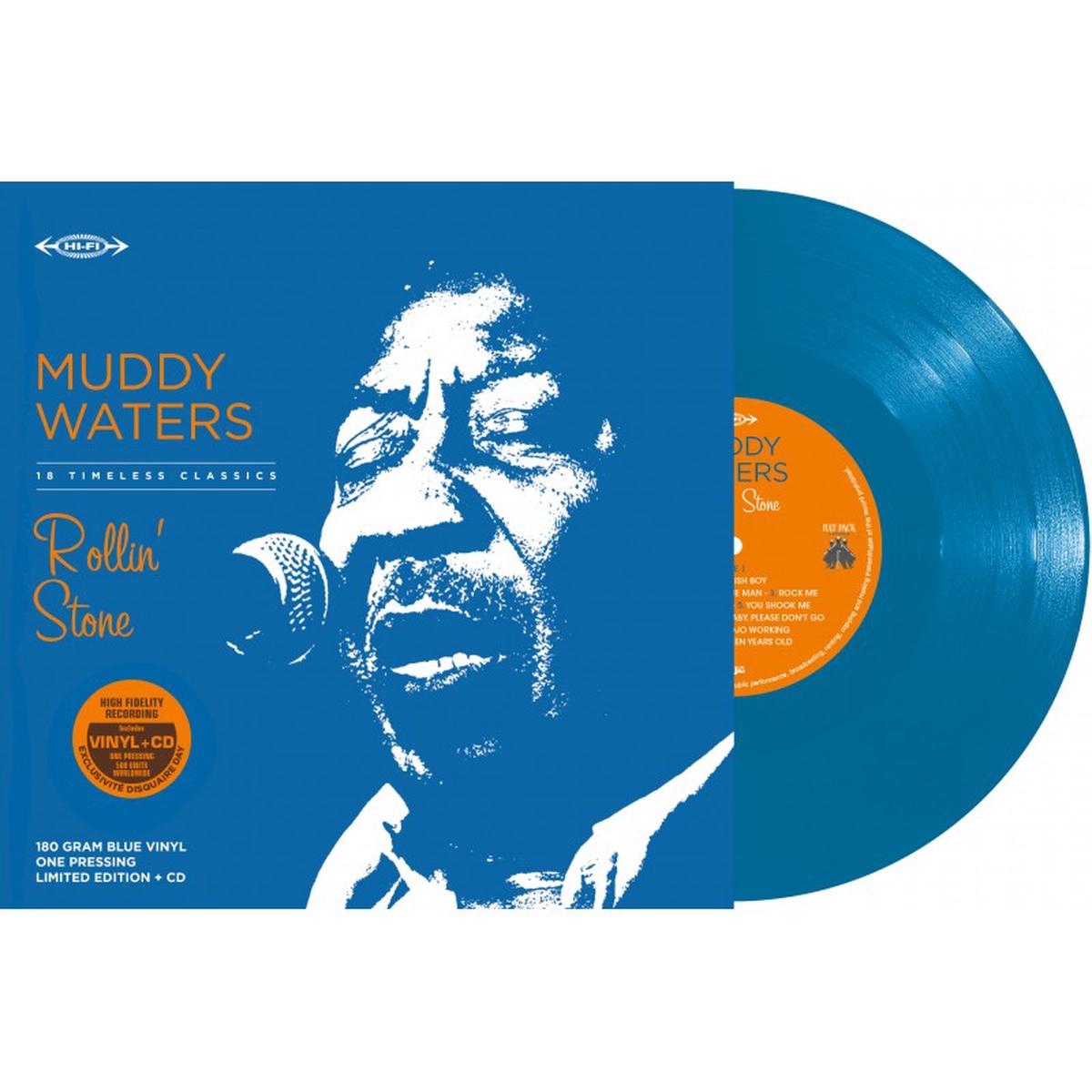 MUDDY WATERS - Rollin' Stone - LP - Blue Vinyl + CD [Record Store Day 2025]