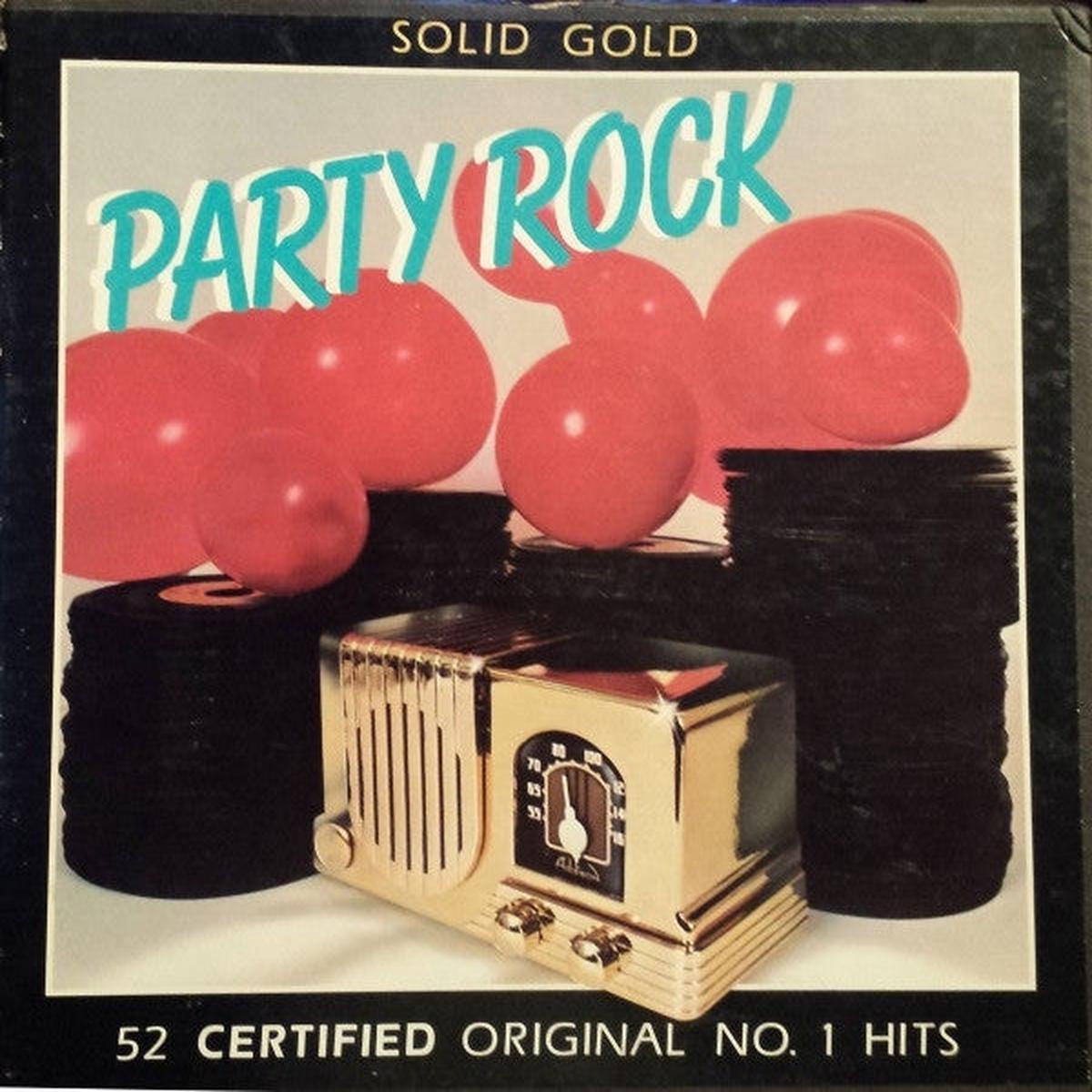 Various  Silver Eagle Records Presents Solid Gold Party Rock  1982  Rock & Roll / Pop Rock / Soul / Psychedelic / Classic Rock (vinyl lp) 5 RECORD SET !