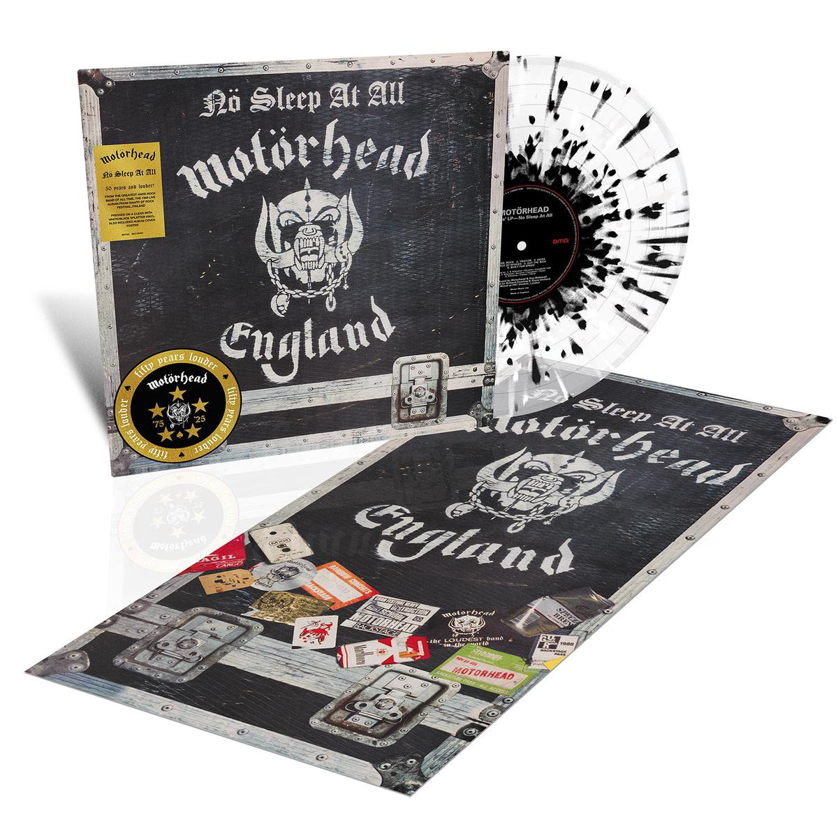 No Sleep At All Clear with Black and White Splatter Vinyl LP