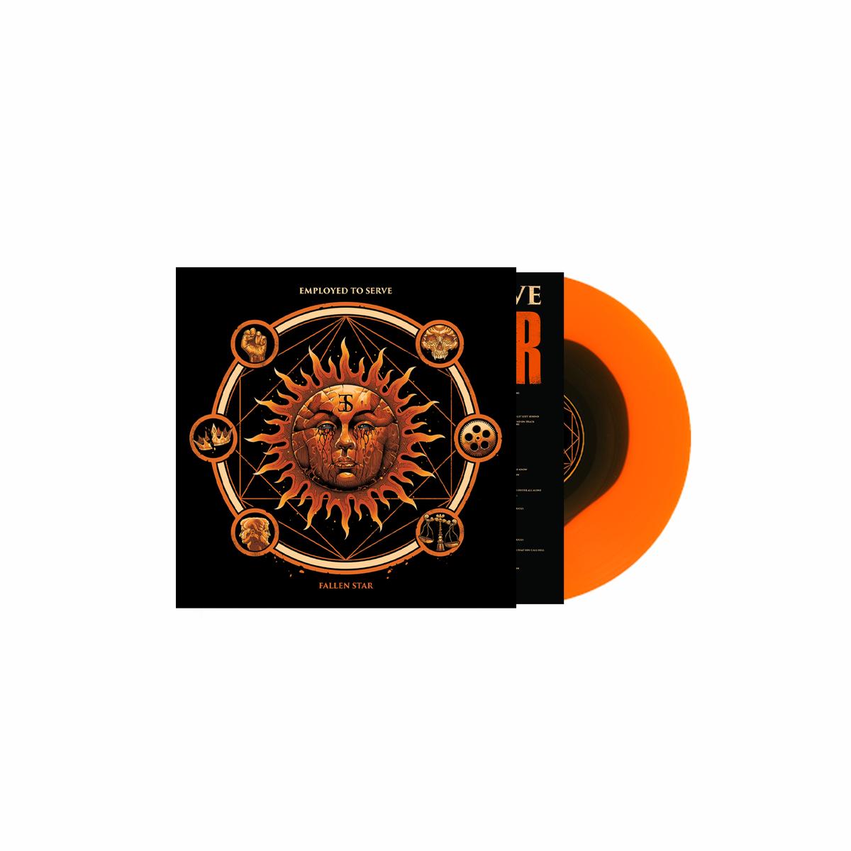 Fallen Star: Orange with Black Sun Burst Vinyl LP
