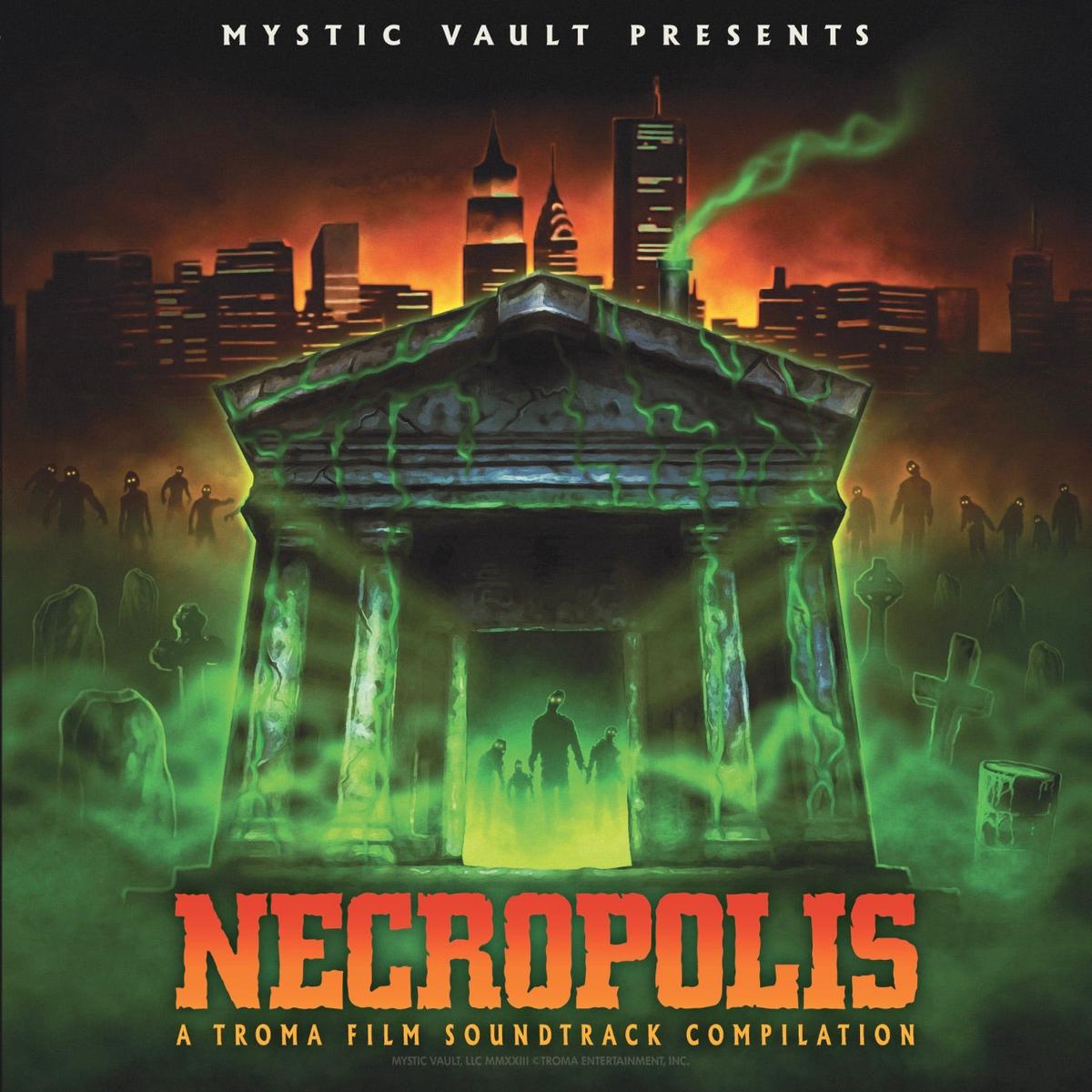 Necropolis: Troma Entertainment Film Soundtrack Compilation (Limited Edition Green/Orange Transparent Splatter Vinyl) (LP)