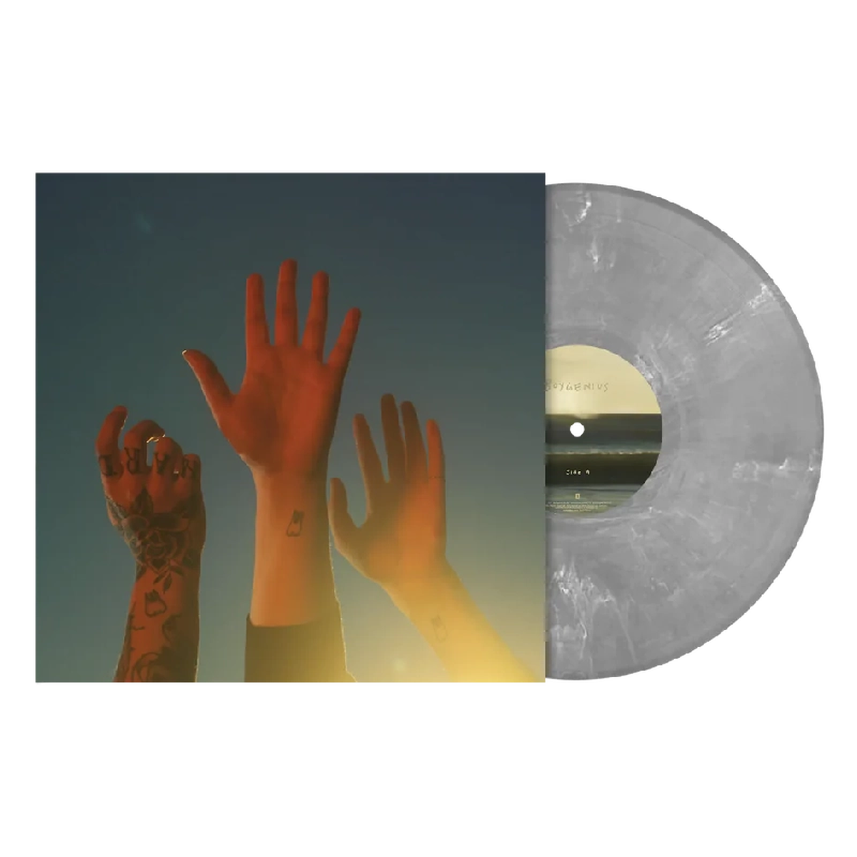 the record vinyl lp [Itd-edition silver vinyl]