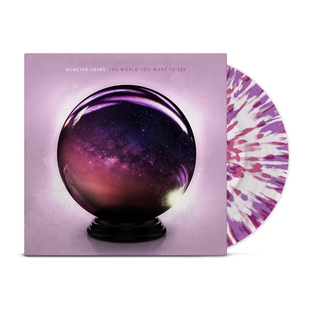 The World You Want To See   Clear w/ Pink & Purple Splatter  Limited to 250